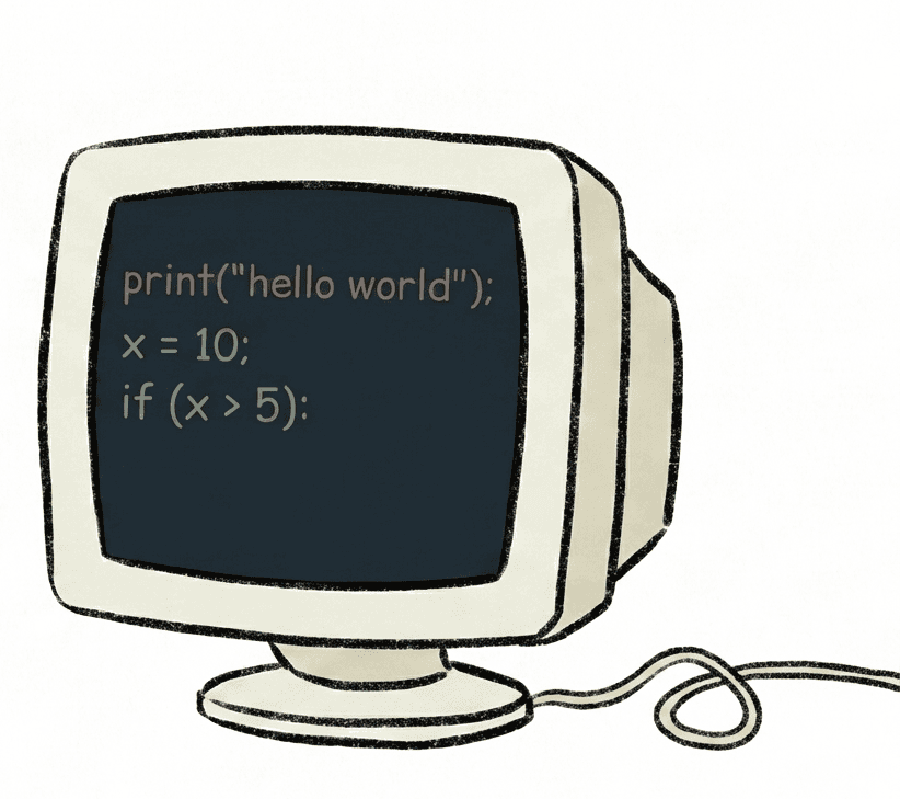 Illustration of a computer